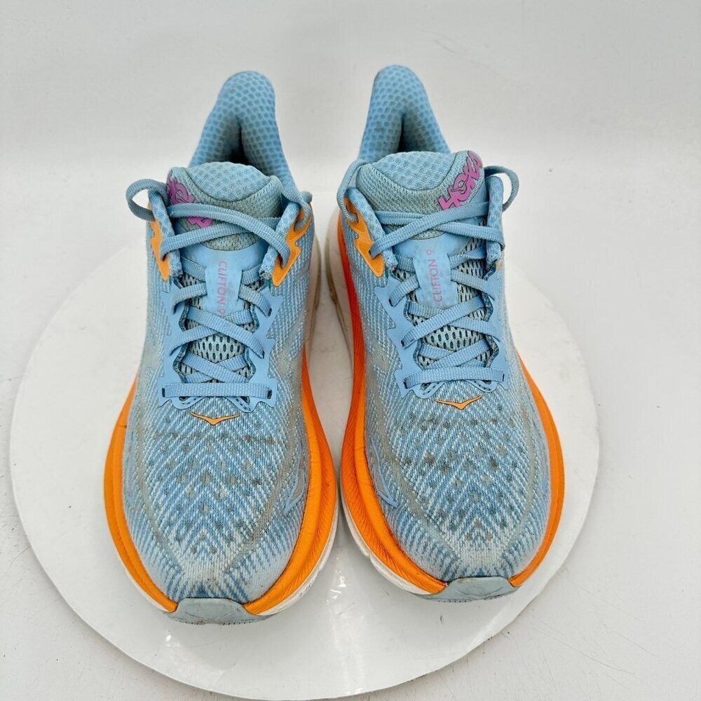 Hoka One One Clifton 9 Women Size 8B 1127896-ABIW Airy Blue Ice Water Shoes - Picture 3 of 11